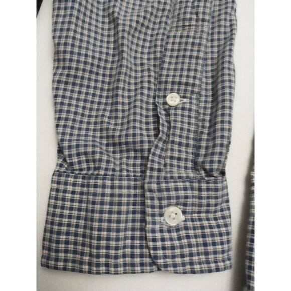 Ralph Lauren Mens Shirt Medium Blue Plaid Red Pony Button Up 2X - Picture 6 of 16